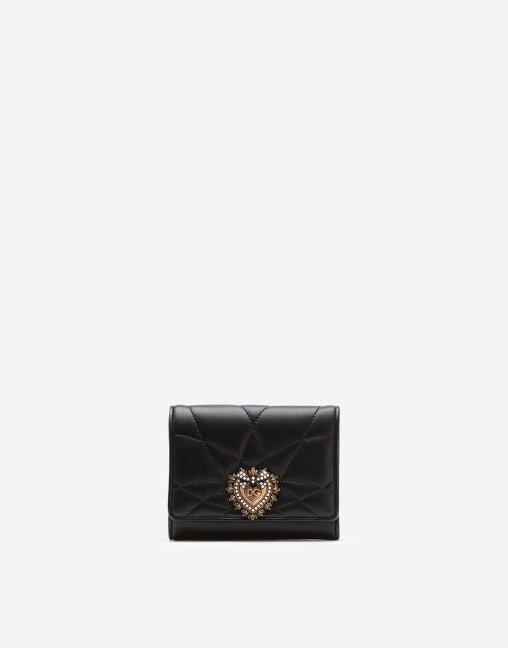 Dolce & Gabbana Devotion French flap wallet ЧЕРНЫЙ BI1269AV967