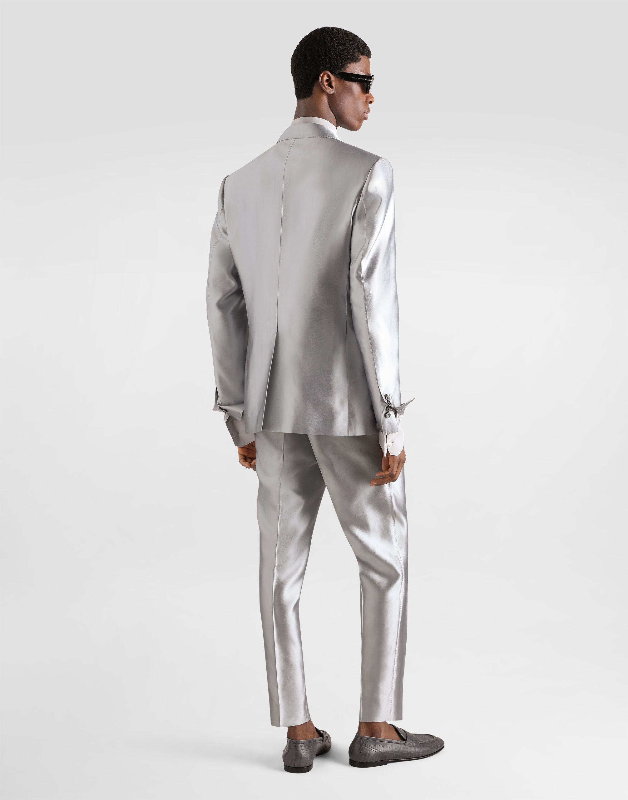 Greyのメンズ Sicilia light double-breasted silk shantung jacket