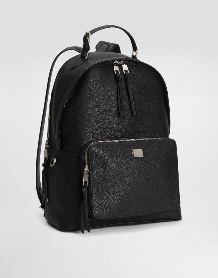 Dolce & Gabbana Vittoria calfskin backpack Black BM2727A0370