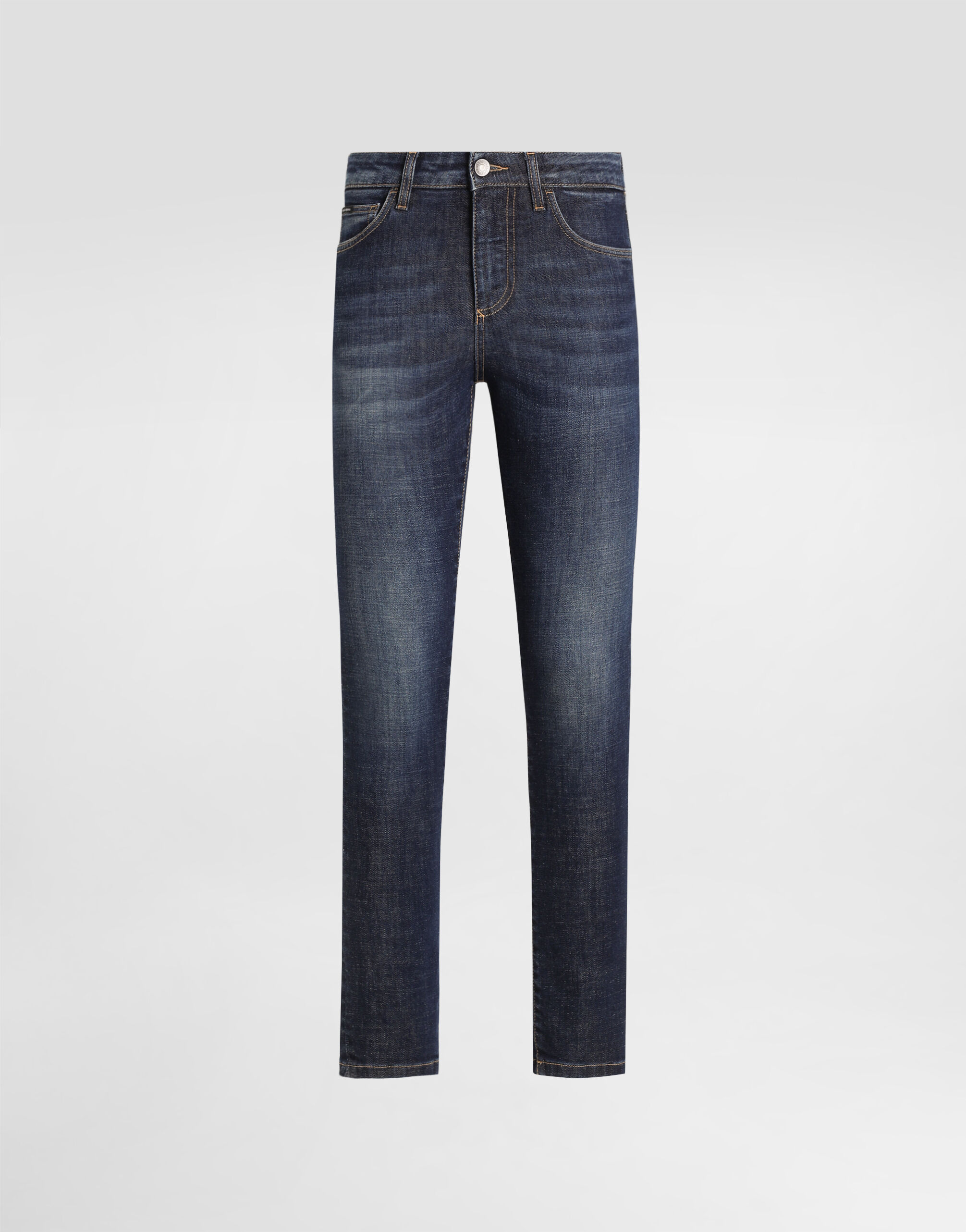 여성용 Multicolor 5-pocket stretch denim trousers | Dolce&Gabbana®