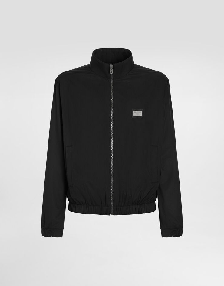 Dolce & Gabbana Light nylon jacket with branded tag Black G9AOFTGK316