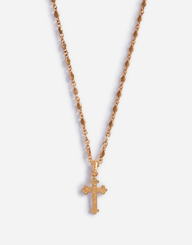 Dolce & Gabbana 十字架项链 金色 WNM3C3W1111