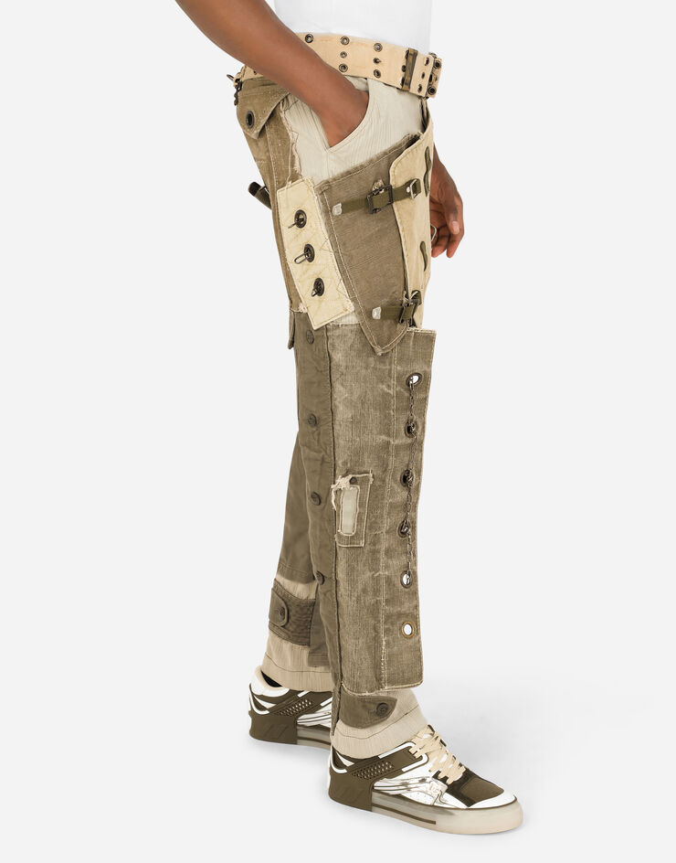 Dolce & Gabbana Cargo pants with vintage appliqués разноцветный GVALETGEZ08