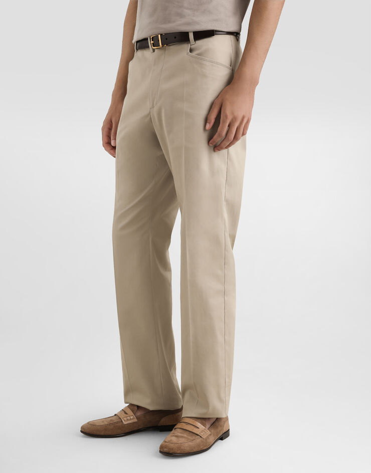 Dolce & Gabbana Cotton gabardine cargo trousers Beige GP13MZFUFNV