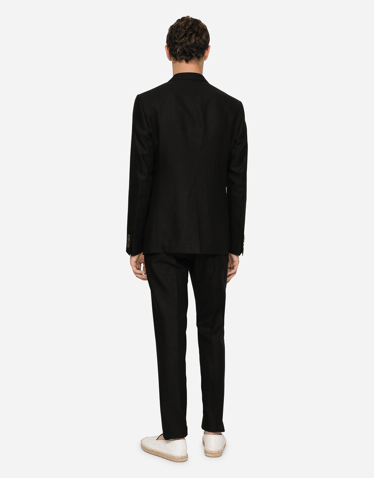 Dolce & Gabbana Deconstructed linen jacket Black G2RH5TFU4LF