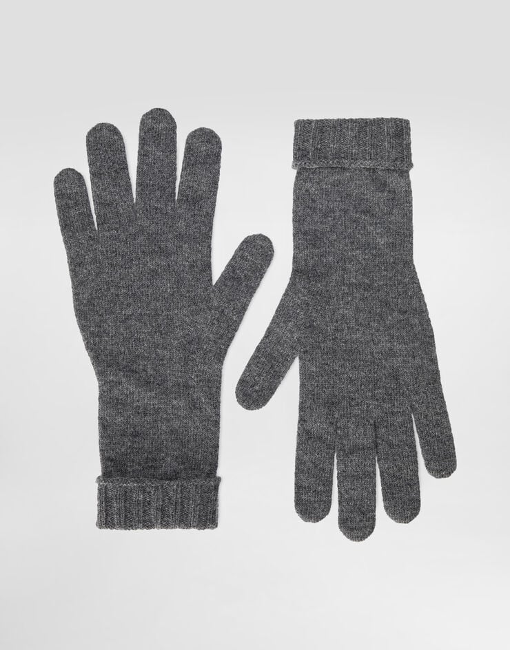 Dolce & Gabbana Gants en cachemire Gris FX05KZJDVC2