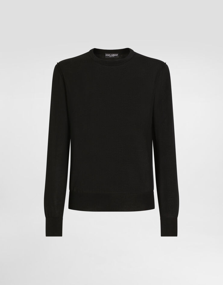 Dolce & Gabbana Cashmere round-neck sweater Black GX412TJAWLA