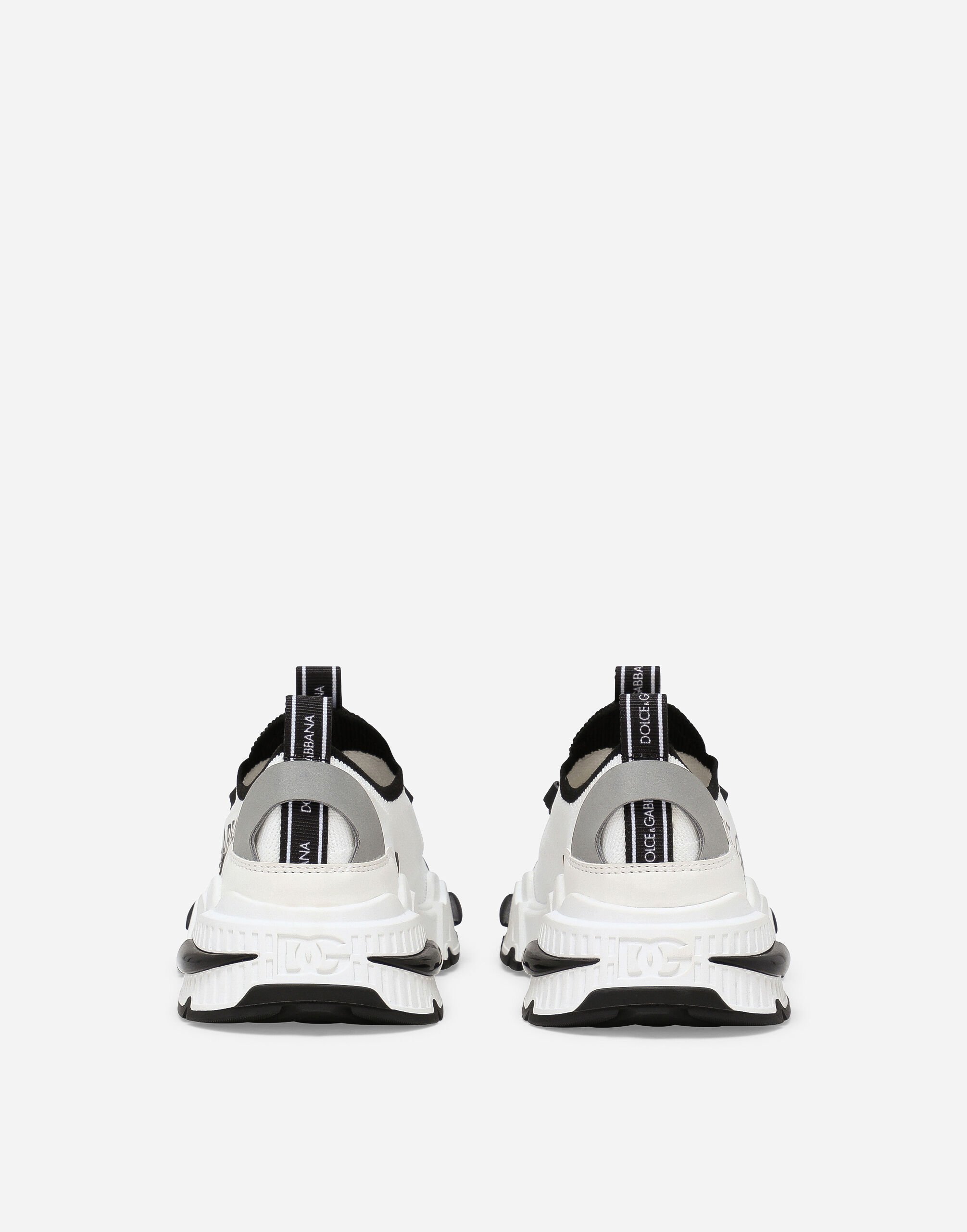 Dolce & Gabbana メガスケートスニーカー 本革レザー 黒 グレー