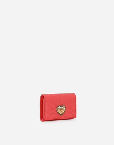 Dolce & Gabbana Portefeuille à rabat français Devotion Orange BI1269AV967