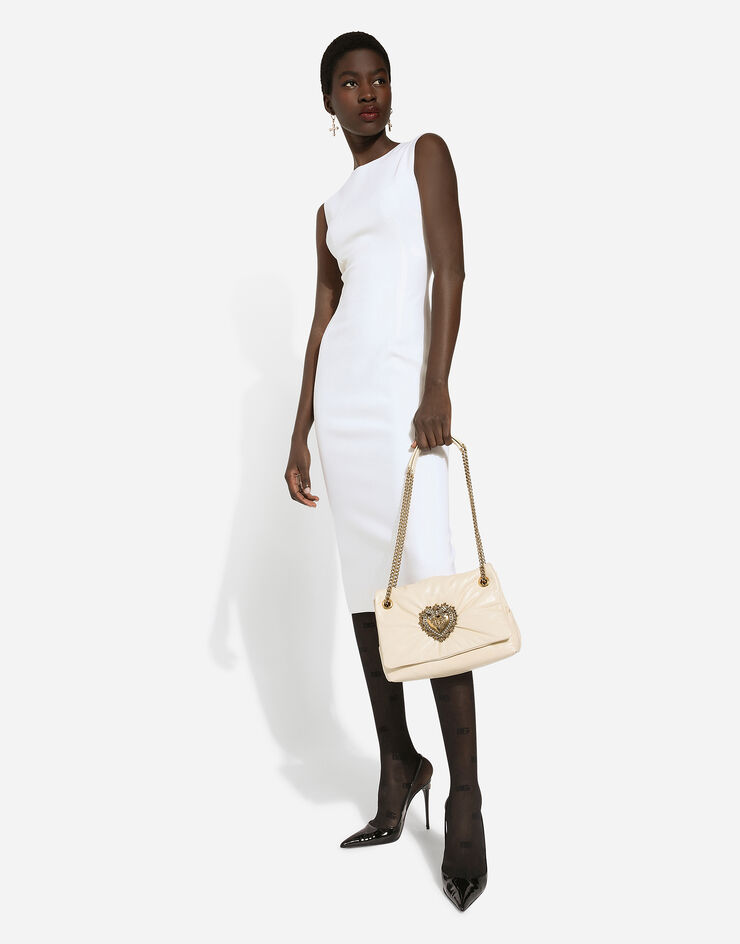 Dolce & Gabbana Tasche Devotion Soft mittelgroß Sahne BB7541AF984