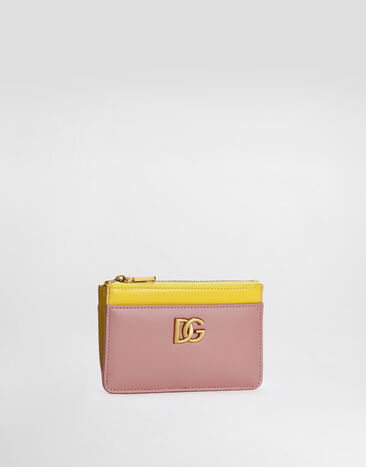 Dolce & Gabbana Calfskin card holder with DG logo Multicolor BI1261A9M75