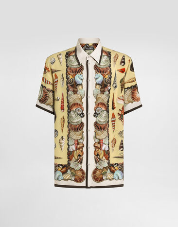 Dolce & Gabbana Shell-print marocaine crêpe hawaii shirt Multicolor G5LG9THI1ZD