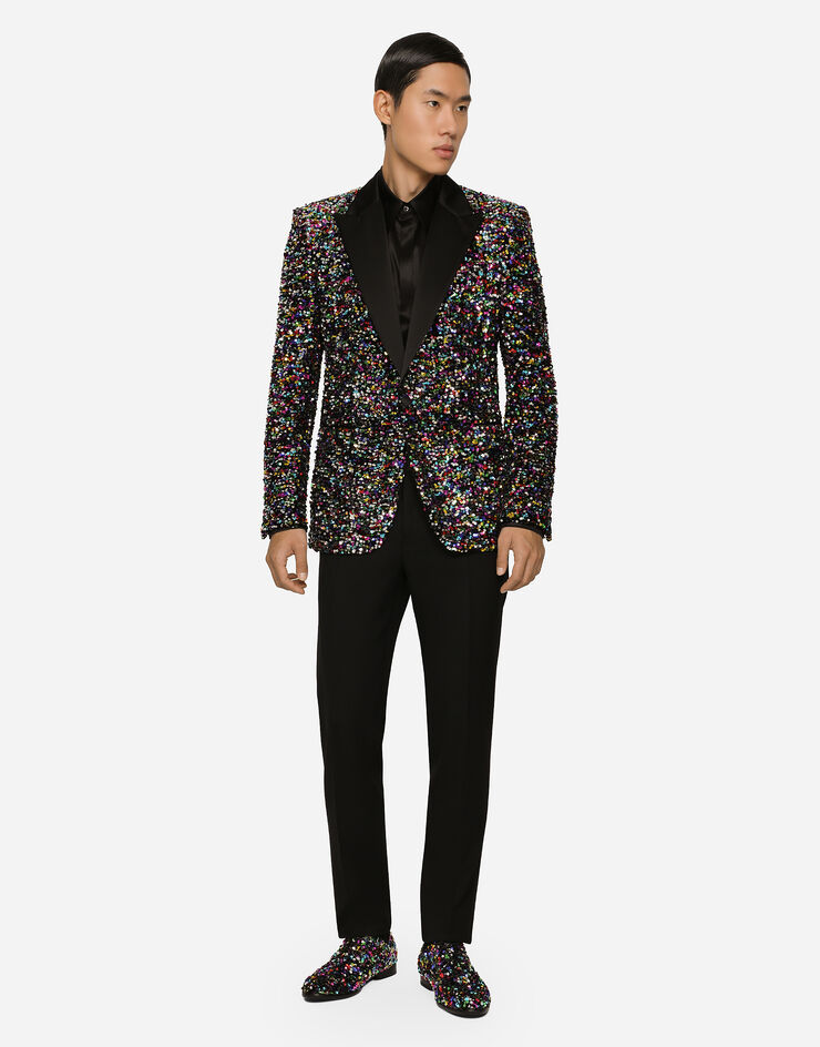 Dolce & Gabbana Sequined Sicilia-fit jacket Multicolor G2SM5TFLSES