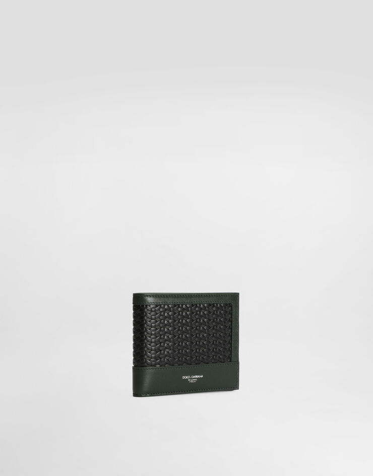 Dolce & Gabbana Eel skin wallet with laser weave Multicolor BP1321AN419