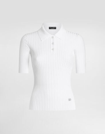 Dolce & Gabbana Viscose polo White FXZ29TJFMZY
