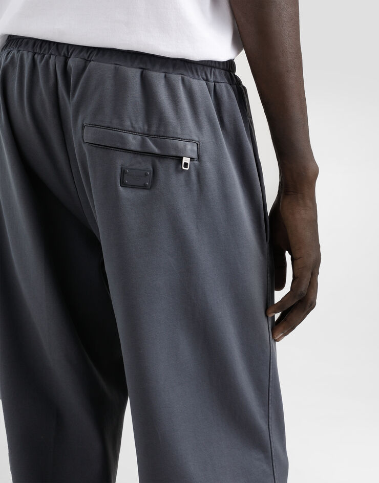 Dolce & Gabbana Pantalón de chándal en punto elástico Gris GP0Z1TG7N7G