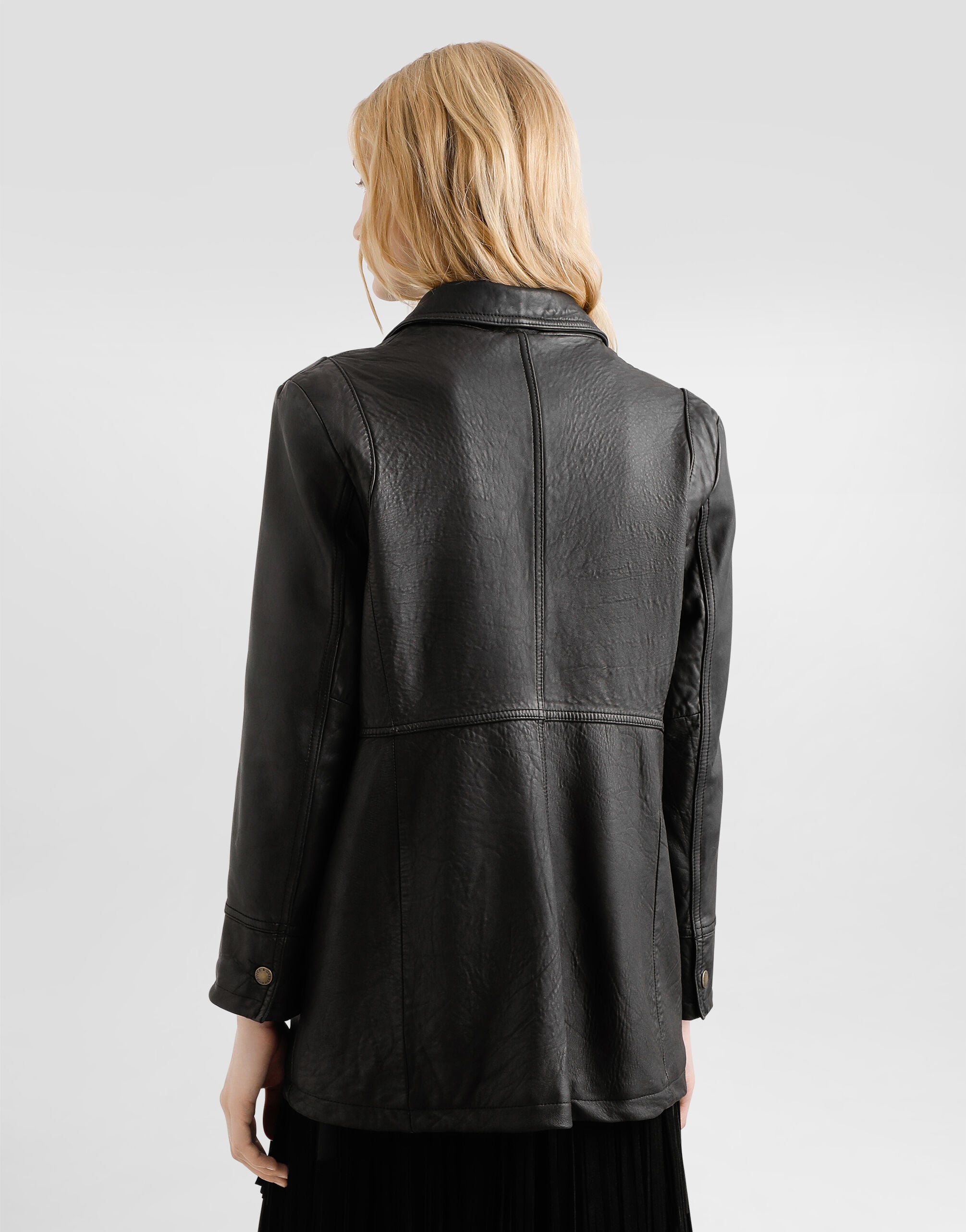 Vintage lambskin jacket in Black for Women | Dolce&Gabbana® US
