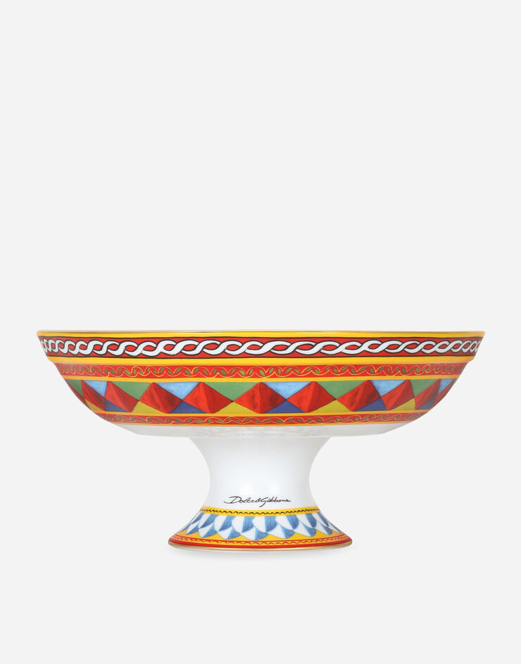Dolce & Gabbana Porcelain Fruit Bowl Multicolor TCC193TCAMS