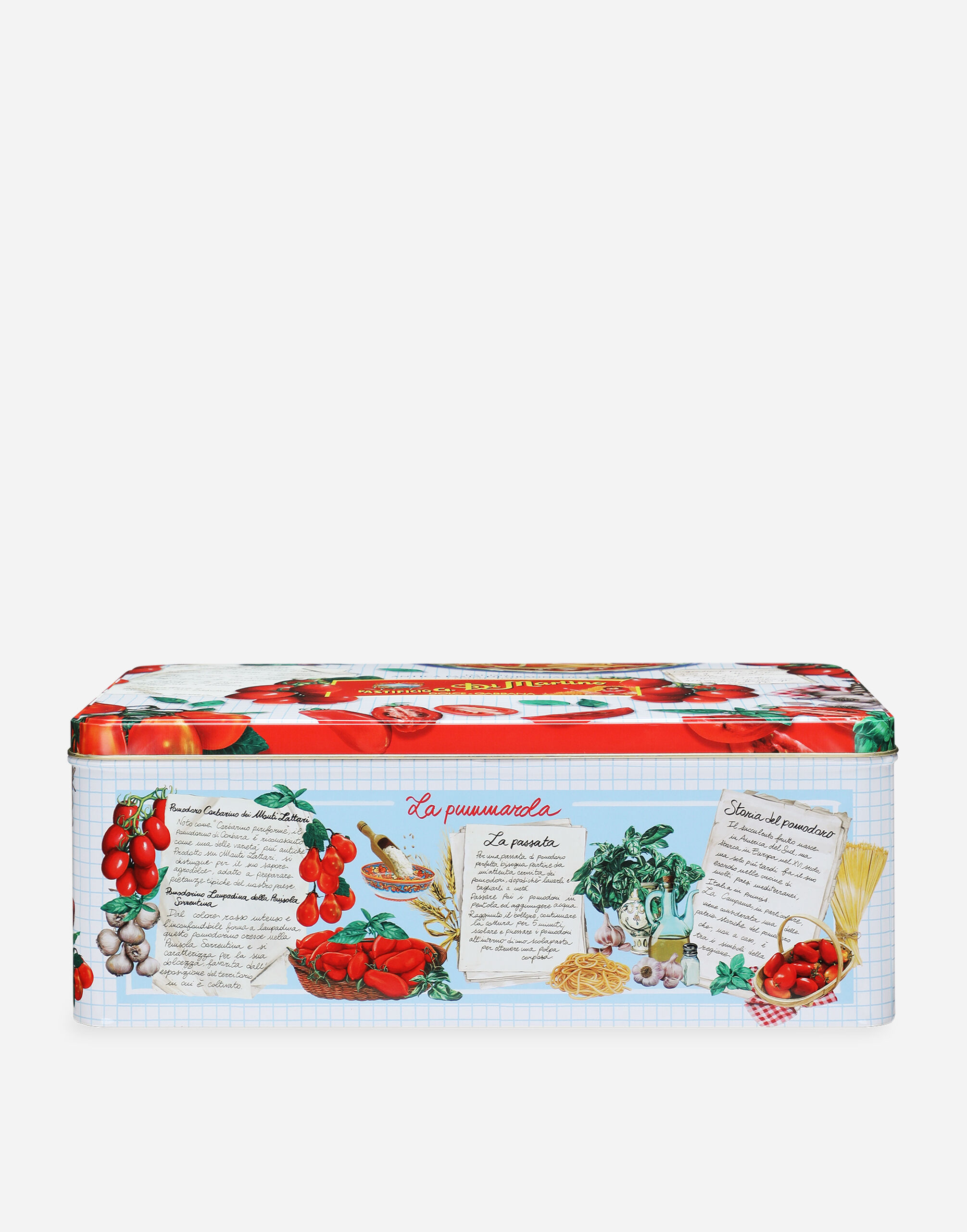 Dolce & Gabbana La Pummarola - Gift Box con una selezione di formati di Pasta di Gragnano Igp, 2 lattine di Pomodorino Corbarino e un grembiule Dolce&Gabbana Multicolore PS7010PSSET