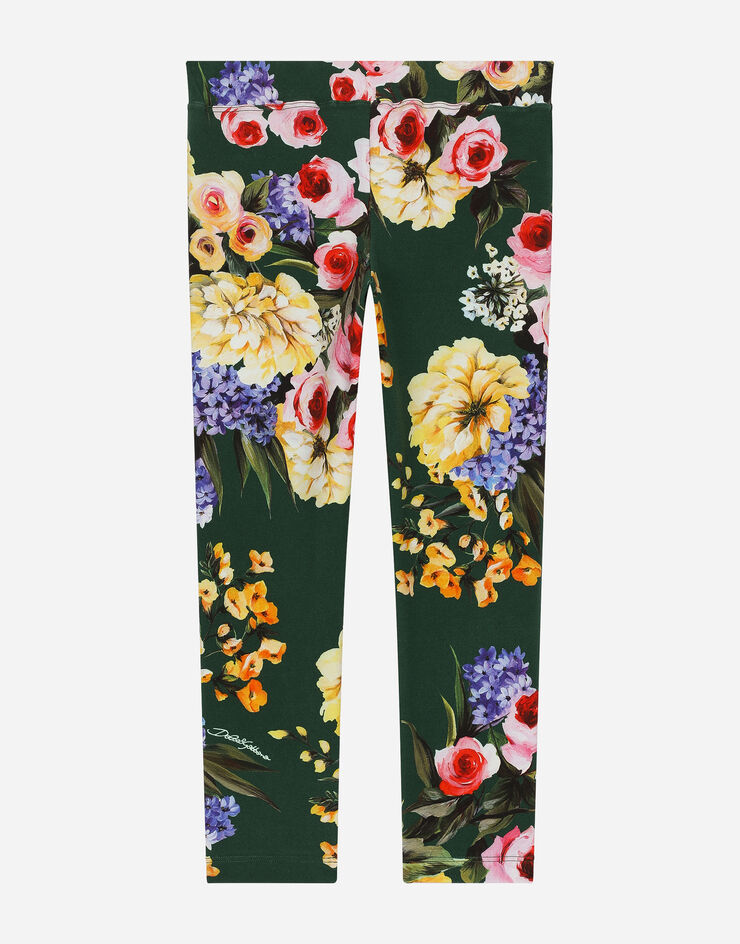 Dolce & Gabbana Interlock leggings with garden print Imprima L5JPB7FSG8Q