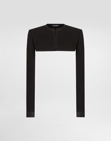 Dolce & Gabbana Wool crepe shrug Beige F0W3STHUMVM