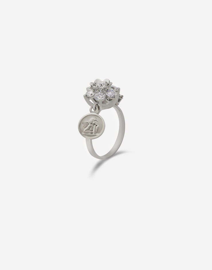 Dolce & Gabbana Sicily ring in white gold with diamonds ORO BLANCO WRDS2KWDIAW