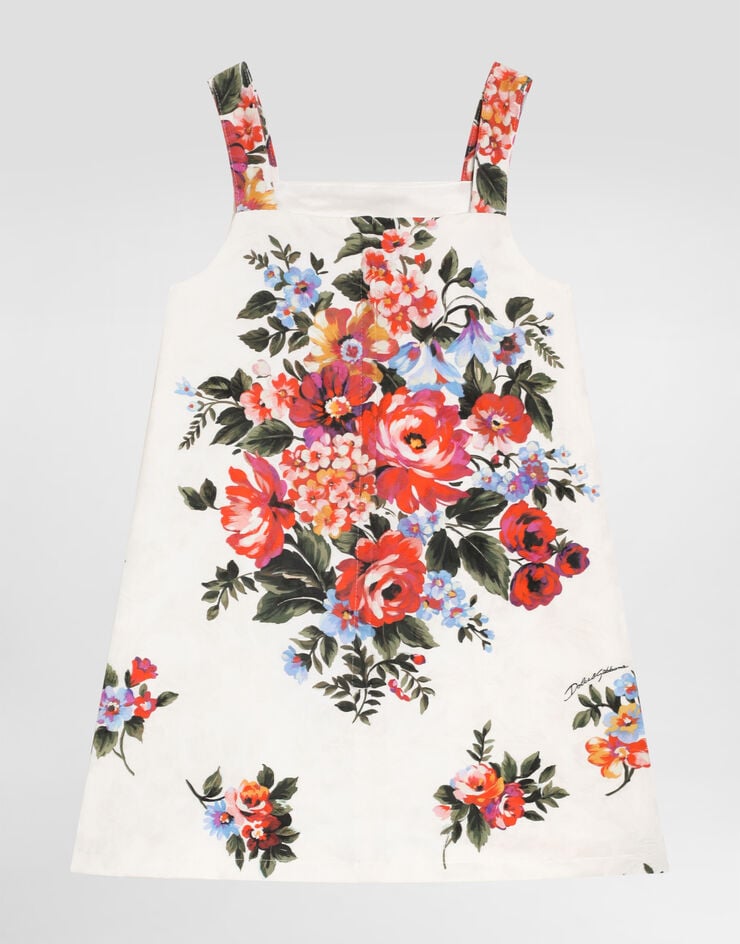 Dolce & Gabbana Robe à imprimé bouquet de fleurs Multicolor L54DI0FSFOZ