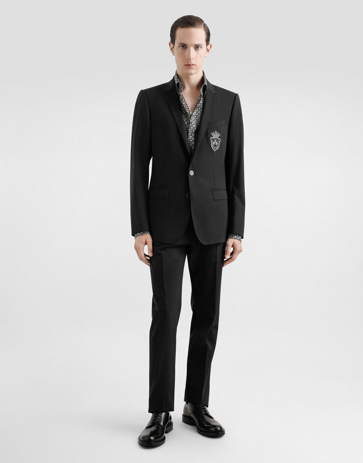 Dolce & Gabbana Silk shirt with tie print Print G5MM4TIS1XS