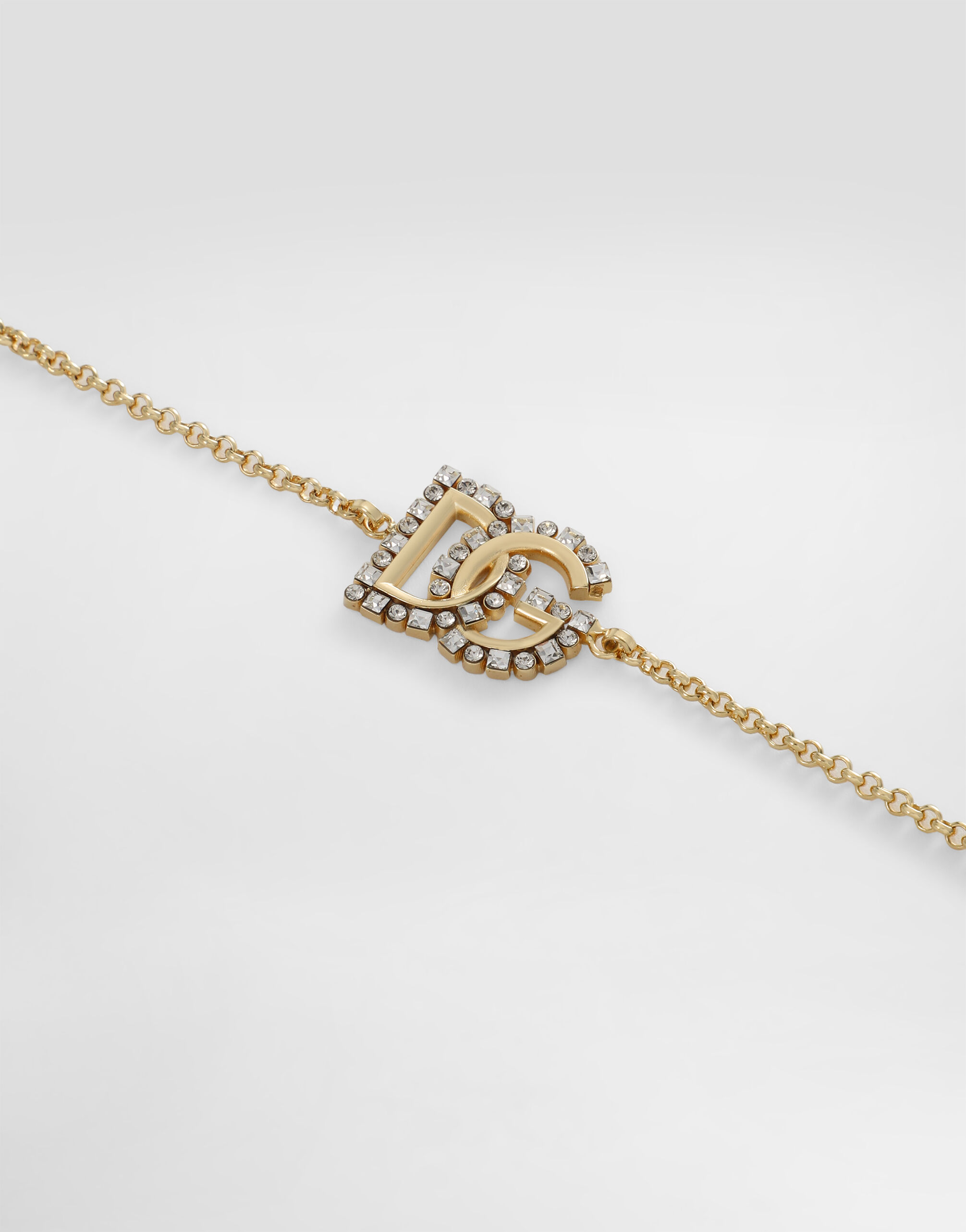 Fine link bracelet with DG logo