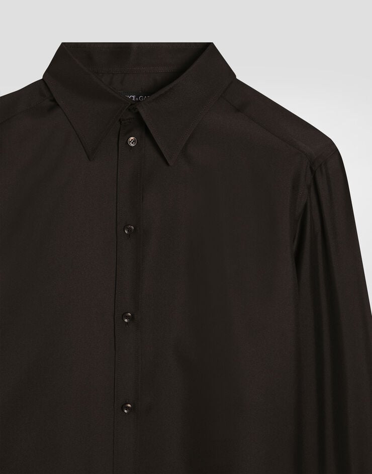 Dolce & Gabbana Gold silk twill shirt Multicolor G5ML1TFU1S4