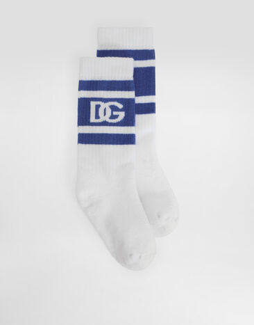 Dolce & Gabbana Terry socks with DG logo Multicolor LBKAC5JBCAC