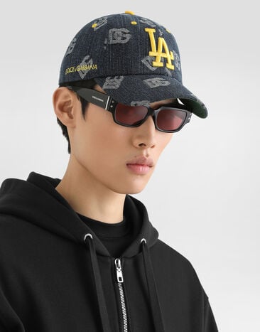 Dolce & Gabbana Dolce&Gabbana X ’47 Los Angeles Dodgers Baseball Cap In Denim Logo Multicolor IH152MGI212