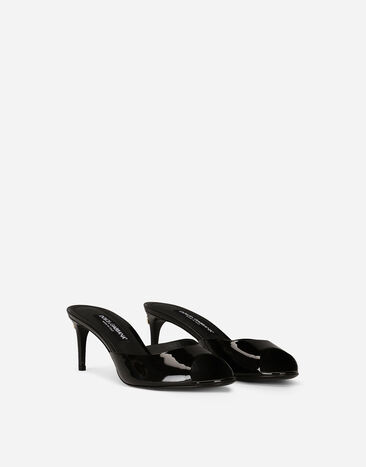Dolce & Gabbana Patent leather mules Black CR1757A1471