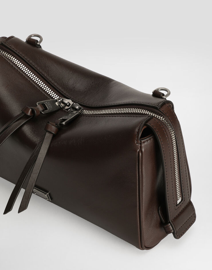 Dolce & Gabbana Vittoria tempesta calfskin bag Brown BM2049AU994