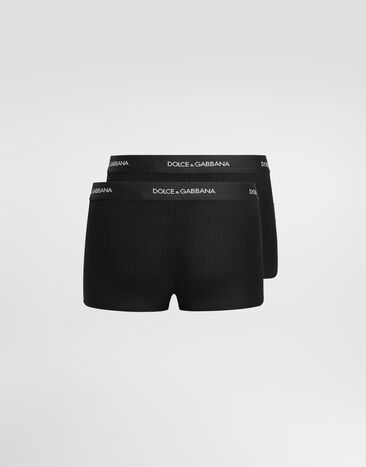 Dolce & Gabbana 레귤러핏 코튼 저지 복서 브리프 2종 블랙 M9D87JONN96