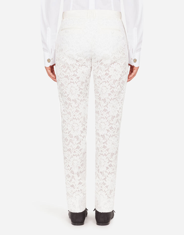 Dolce & Gabbana Pants in cordonnet lace 白 GY7BMTFLM9V
