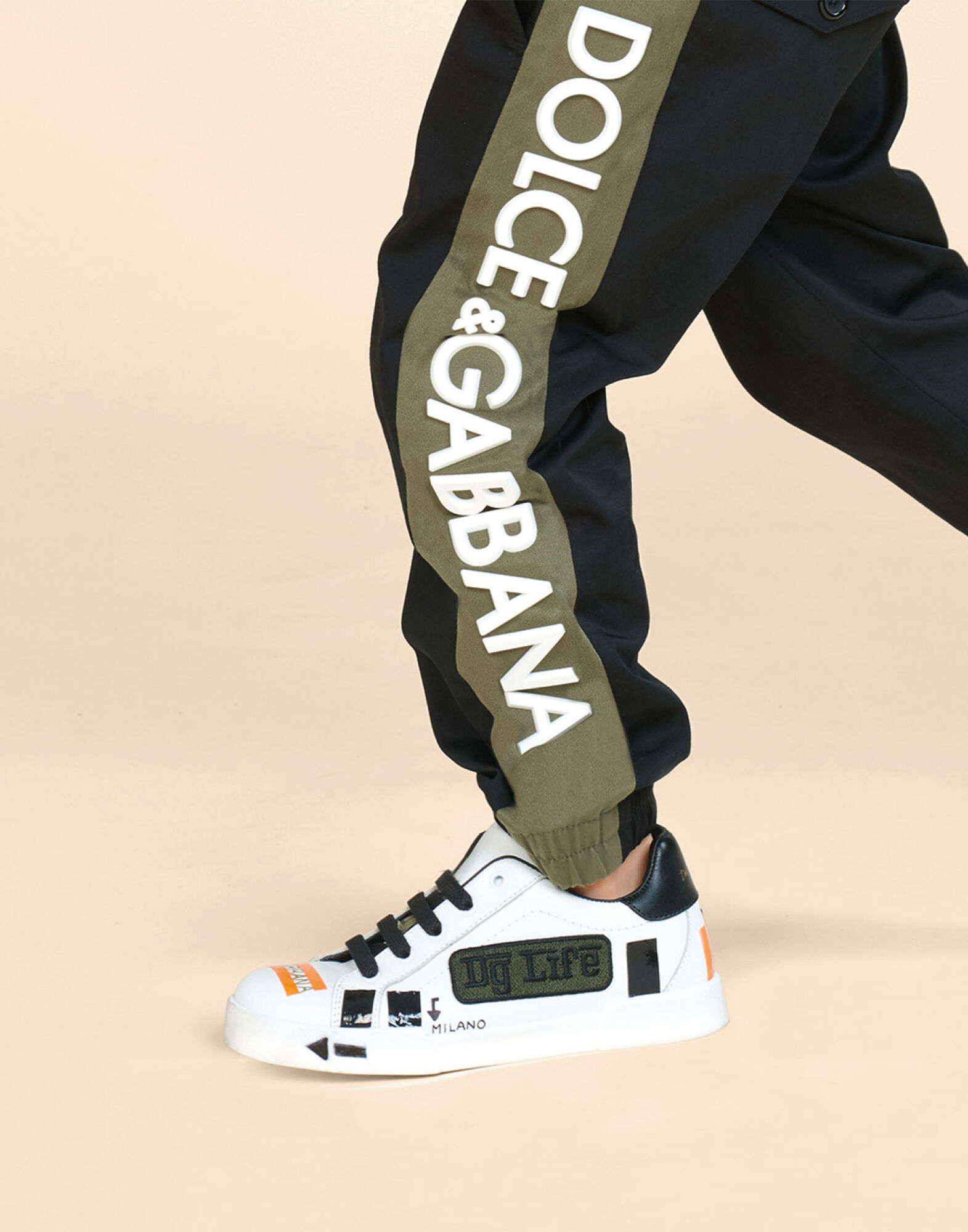 Dolce & Gabbana Portofino Light カモフラ柄 ミドル スニーカー Portofino light sneakers with patch