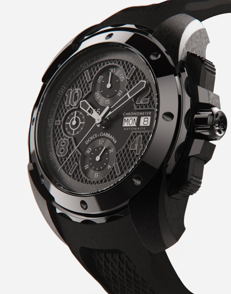 Dolce & Gabbana ساعة DS5 من الفولاذ بطلاء PVD أسود WWES1SWW034