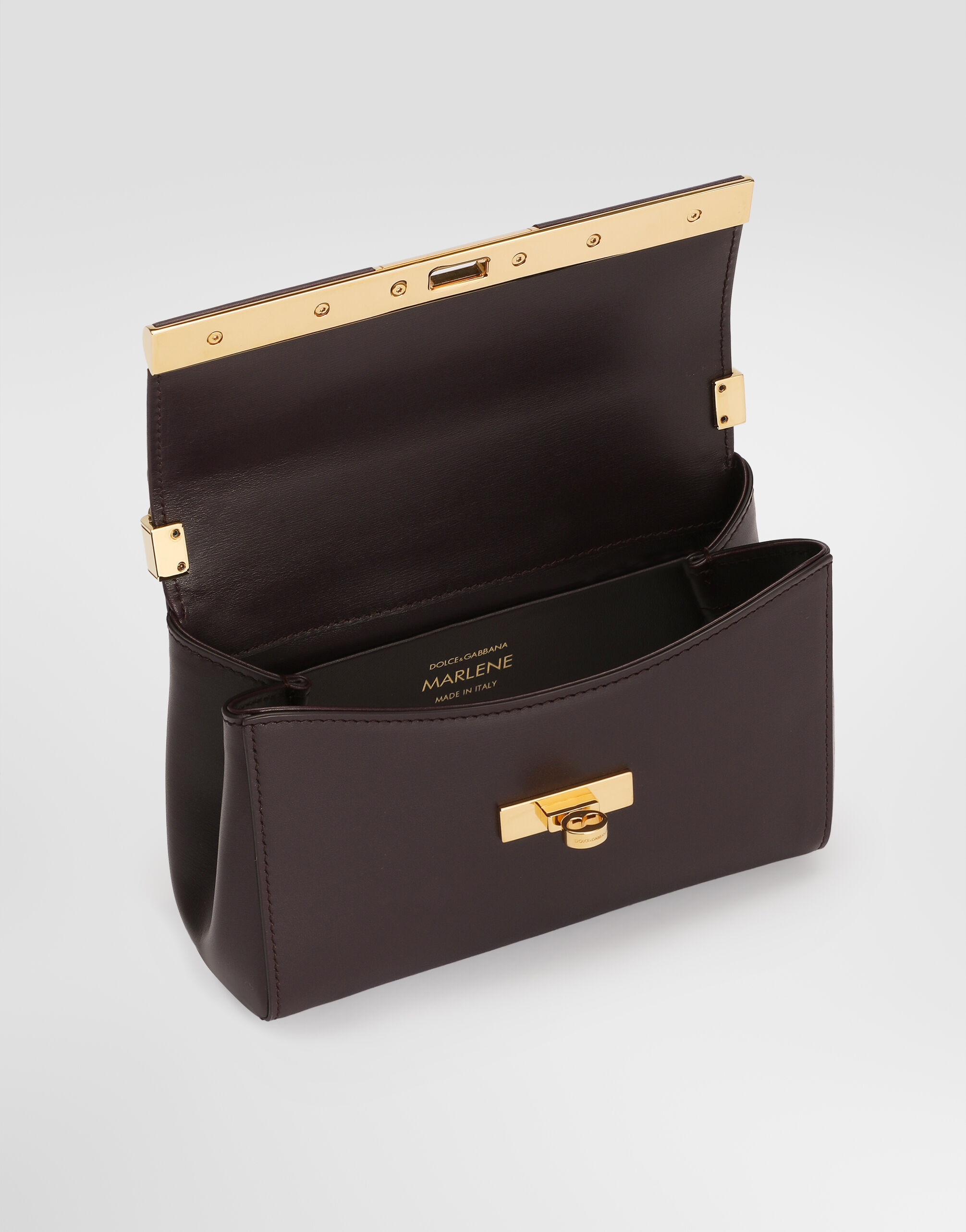 Mini Marlene City bag in Bordeaux for Women | Dolce&Gabbana® US
