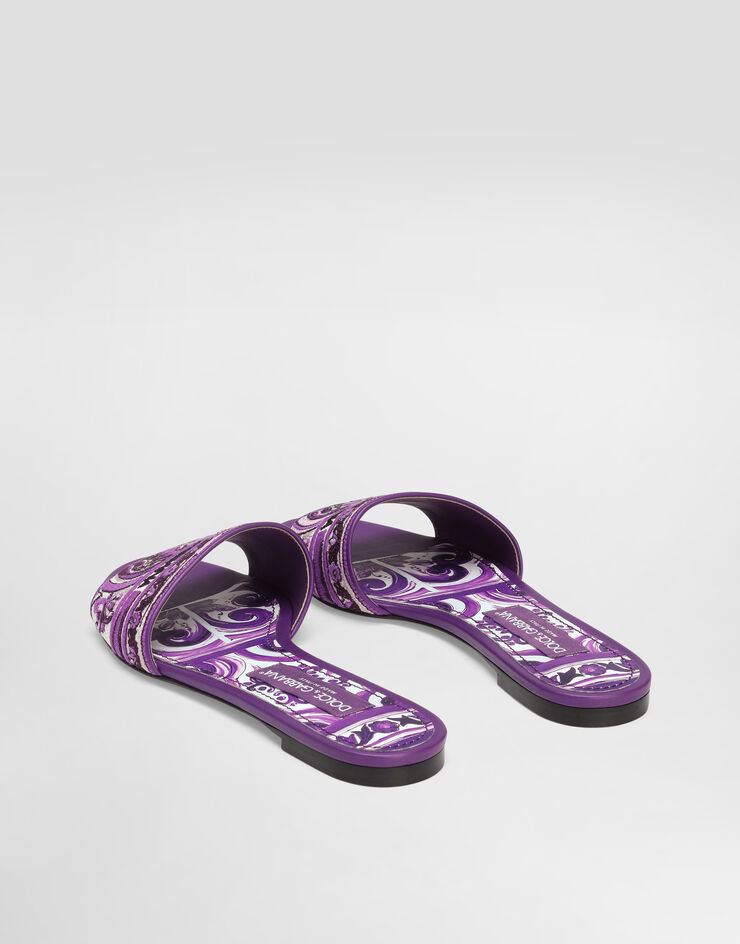 Dolce & Gabbana Embroidered slides Multicolor CQ0571AV804