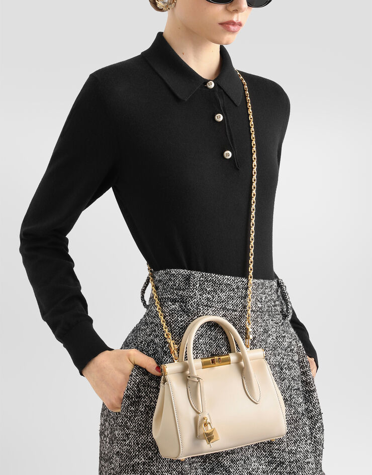 Dolce & Gabbana Mini Marlene day handbag in calfskin Dolce & Gabbana Mini Marlene day handbag in calfskin White BB7744A3G19