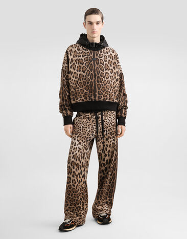 Dolce & Gabbana Stretch jersey jogging pants with tag Print GP0Y6TFS785