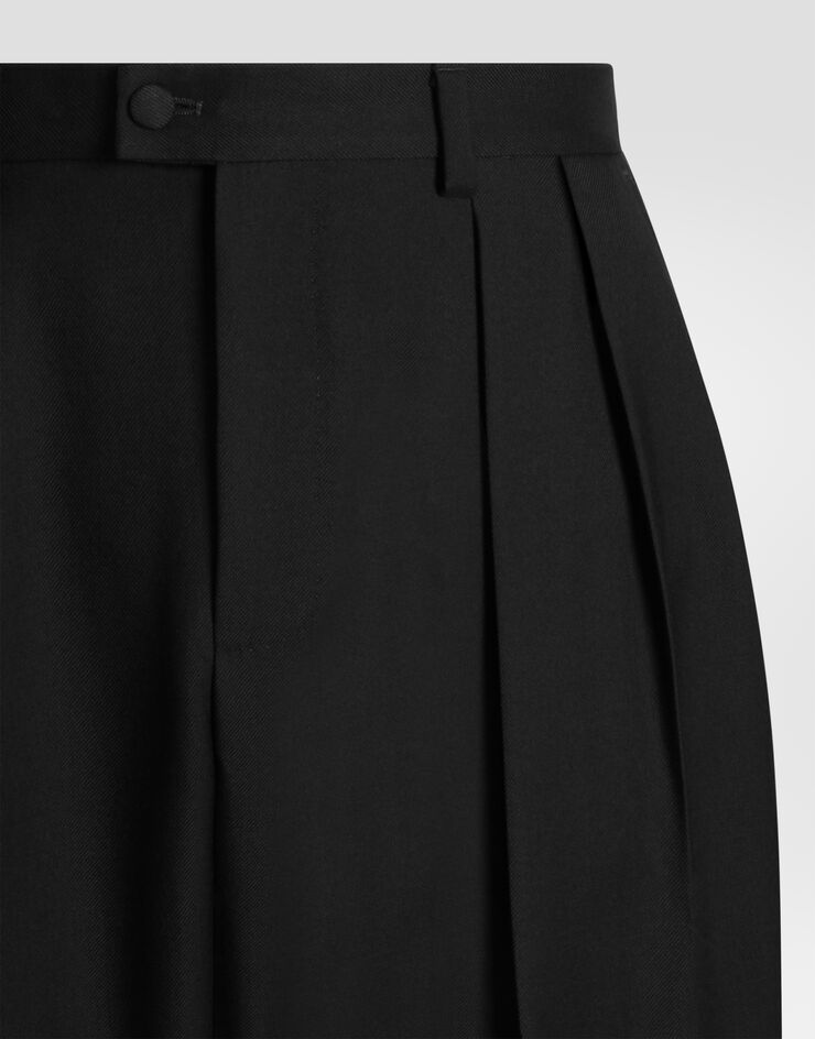 Dolce & Gabbana Wool gabardine trousers Dolce & Gabbana Wool gabardine trousers Brown GP166TFU21E