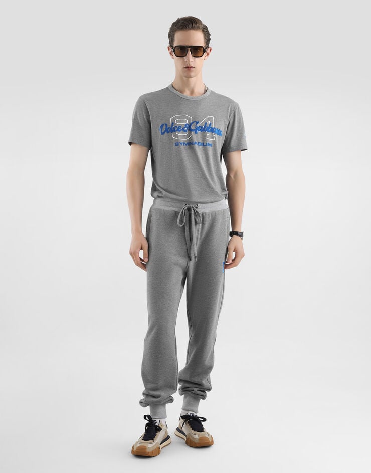 Dolce & Gabbana Cotton t-shirt with print Grey G8PT1TG7PZI
