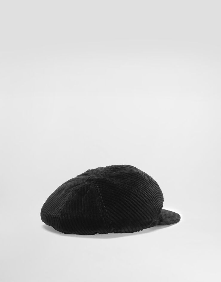 Dolce & Gabbana Velvet flat cap Black GH925AFUWDU