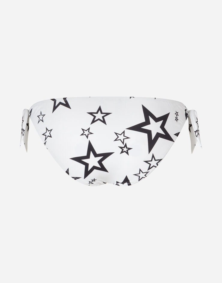 Dolce & Gabbana MILLENNIALS STAR PRINT BIKINI BOTTOMS WITH BOWS NATA O2A06JFSGRT