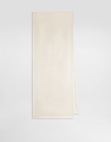 Dolce & Gabbana وشاح من ساتان حريري White GQ393EFU1AU