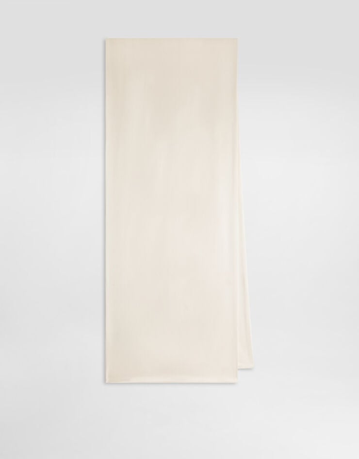 Dolce & Gabbana وشاح من ساتان حريري White GQ393EFU1AU