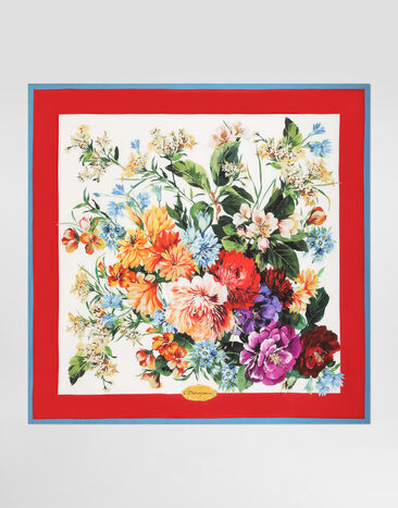 Dolce & Gabbana 90x90 silk twill foulard Multicolor FN090RGDC7C