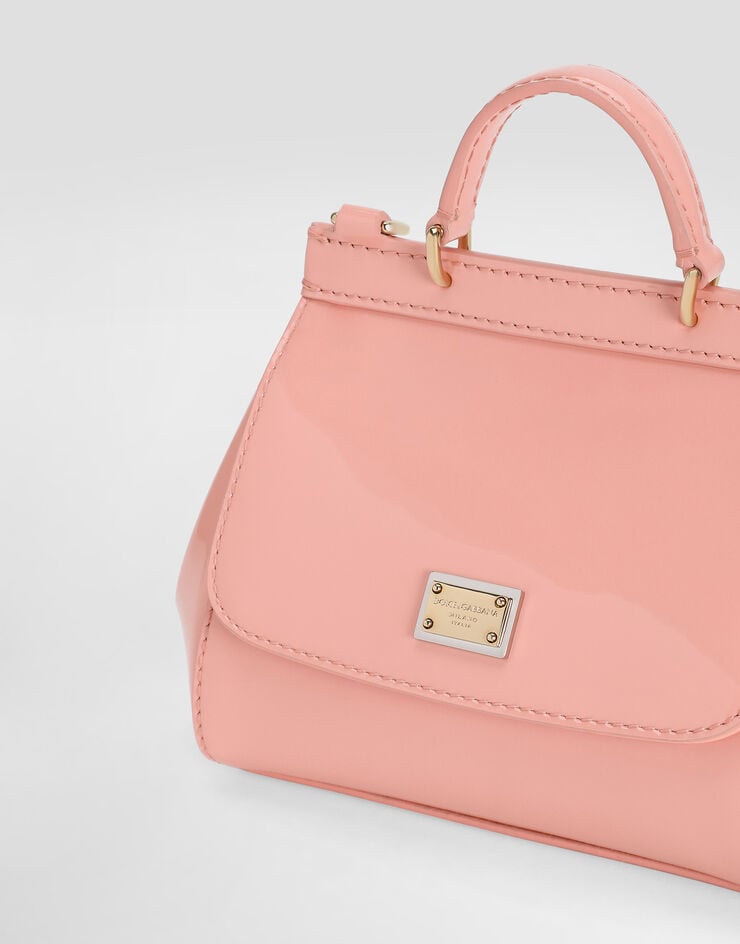 Dolce & Gabbana Patent leather sicily handbag Pink EB0003A1067
